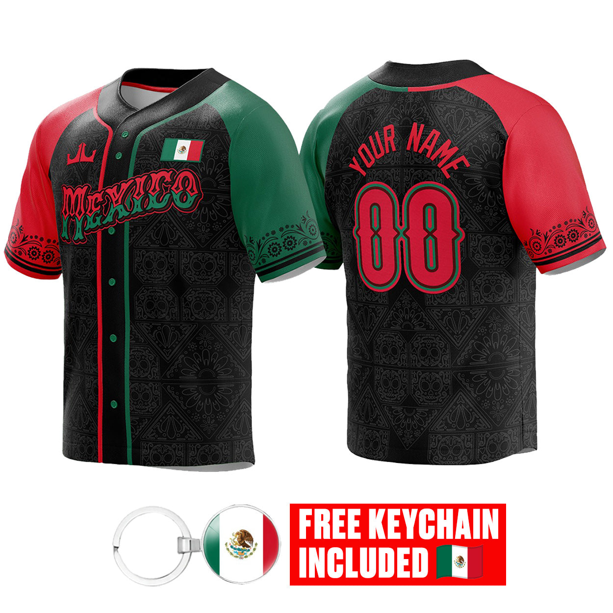 Mexico Custom Baseball Jersey