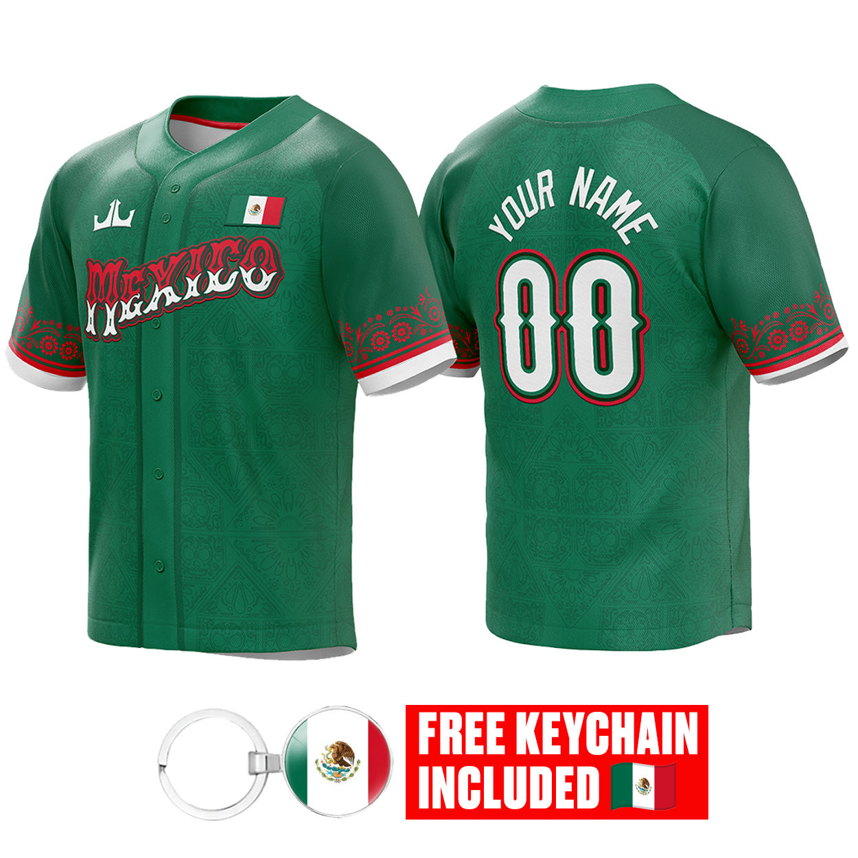 Mexico Custom Baseball Jersey