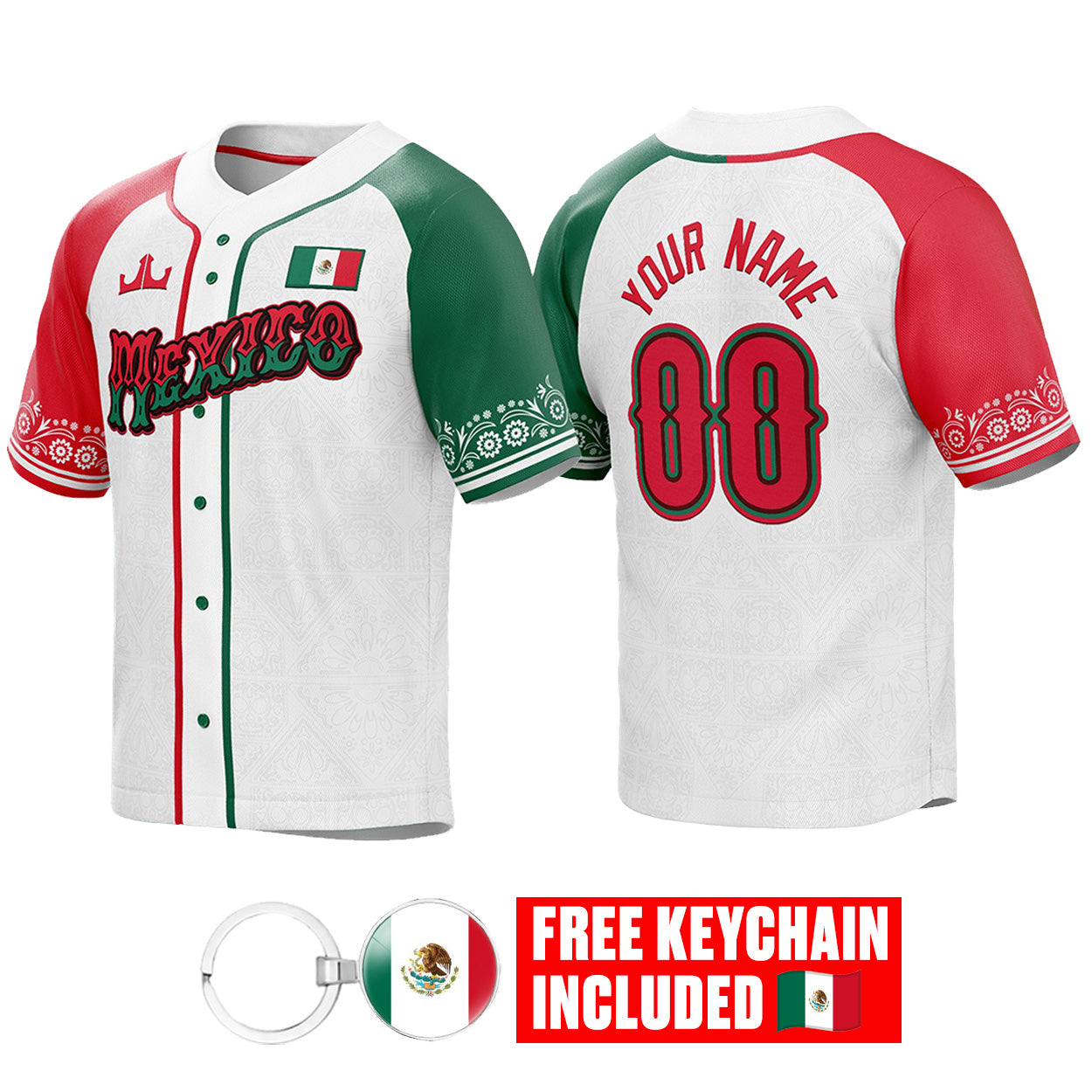 Mexico Custom Baseball Jersey