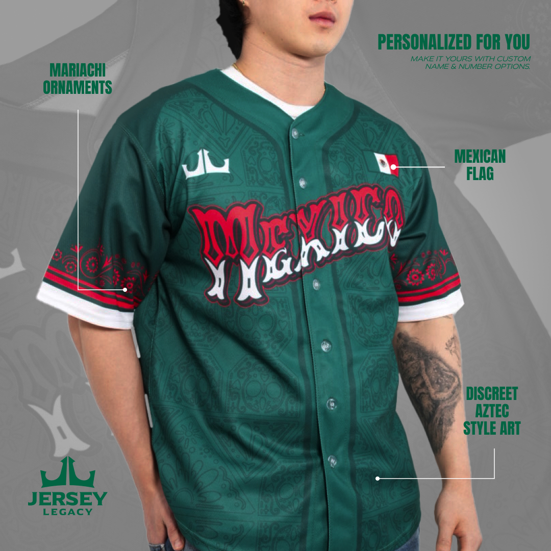 Mexico Custom Baseball Jersey