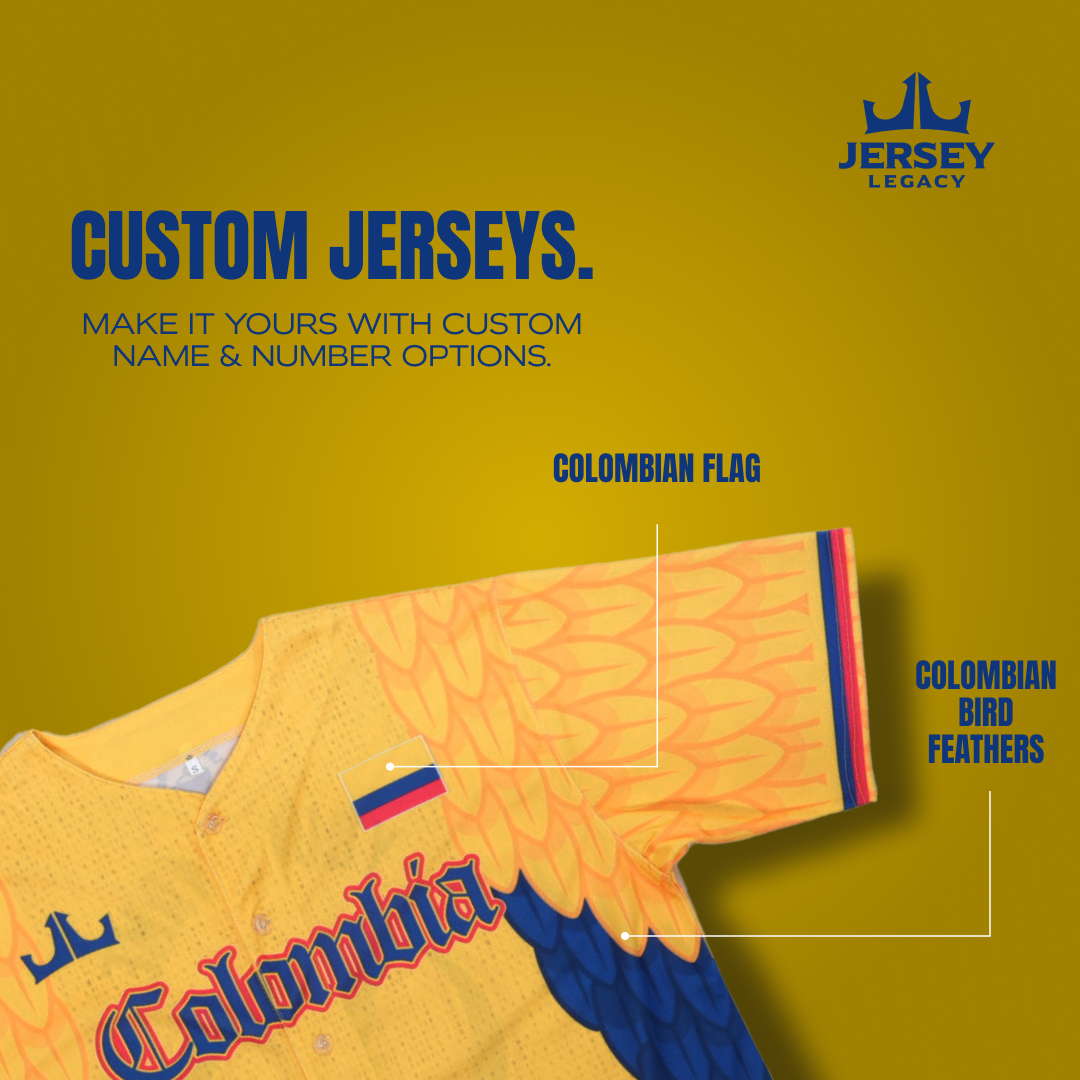 Colombia Custom Baseball Jersey