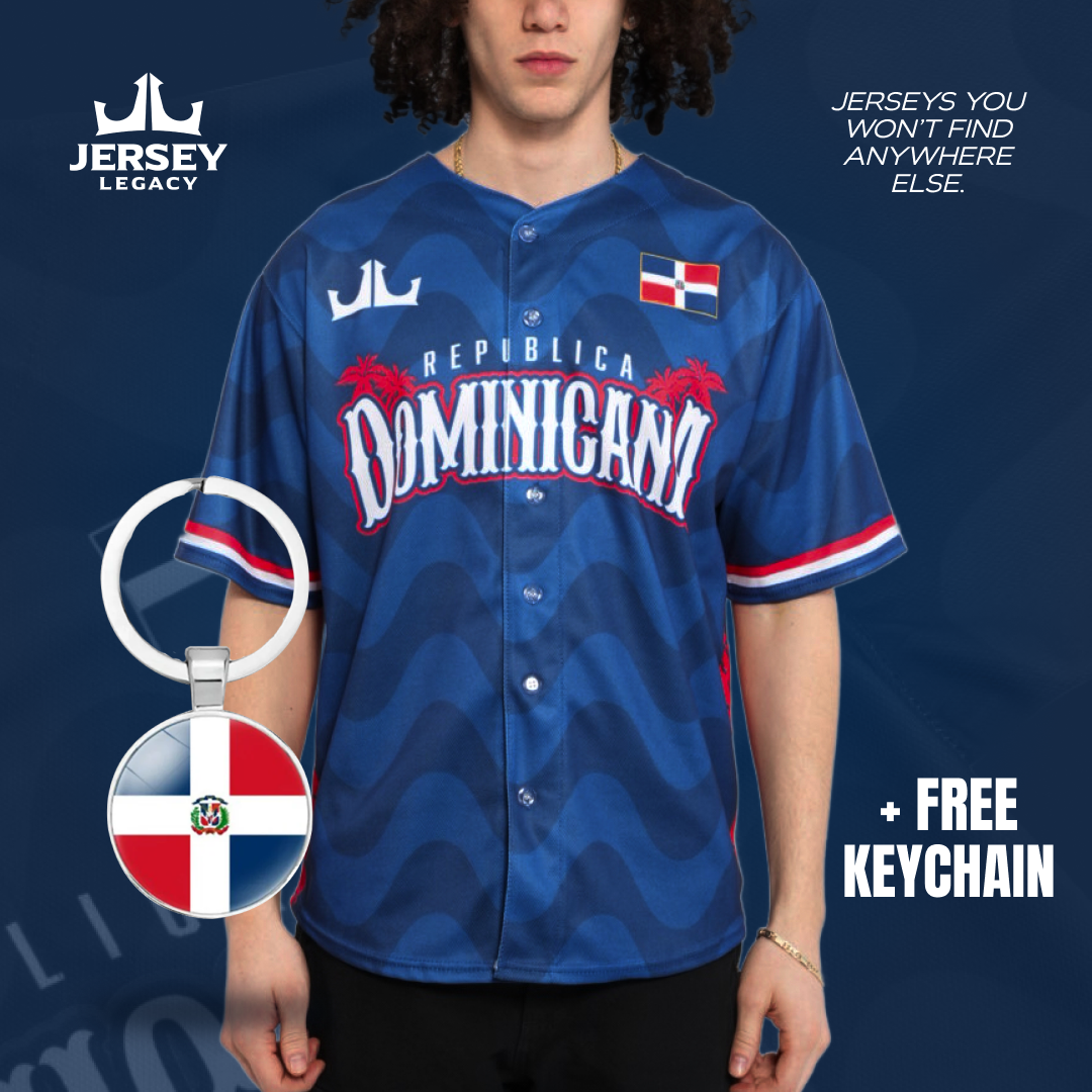 Dominican Republic Custom Baseball Jersey