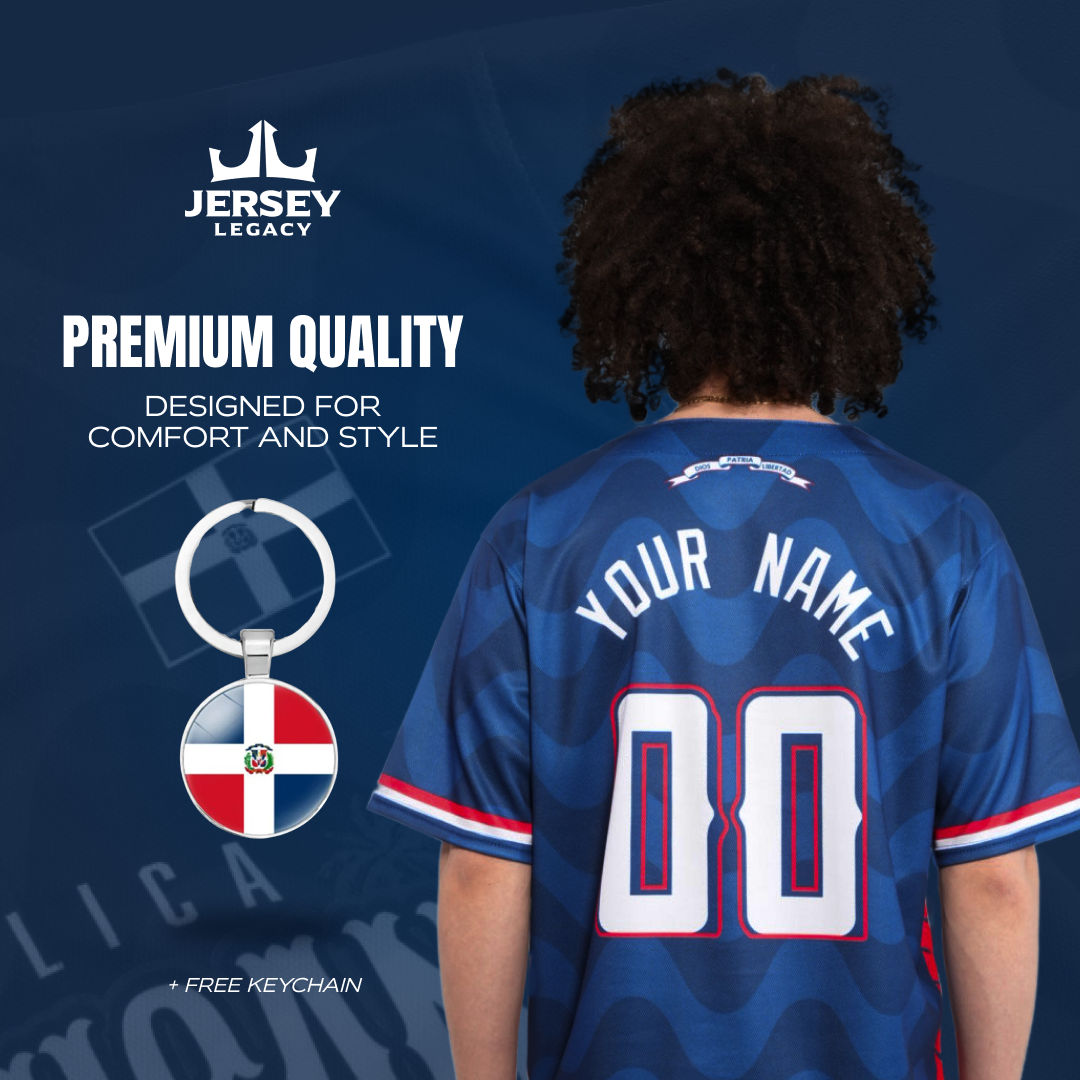 Dominican Republic Custom Baseball Jersey