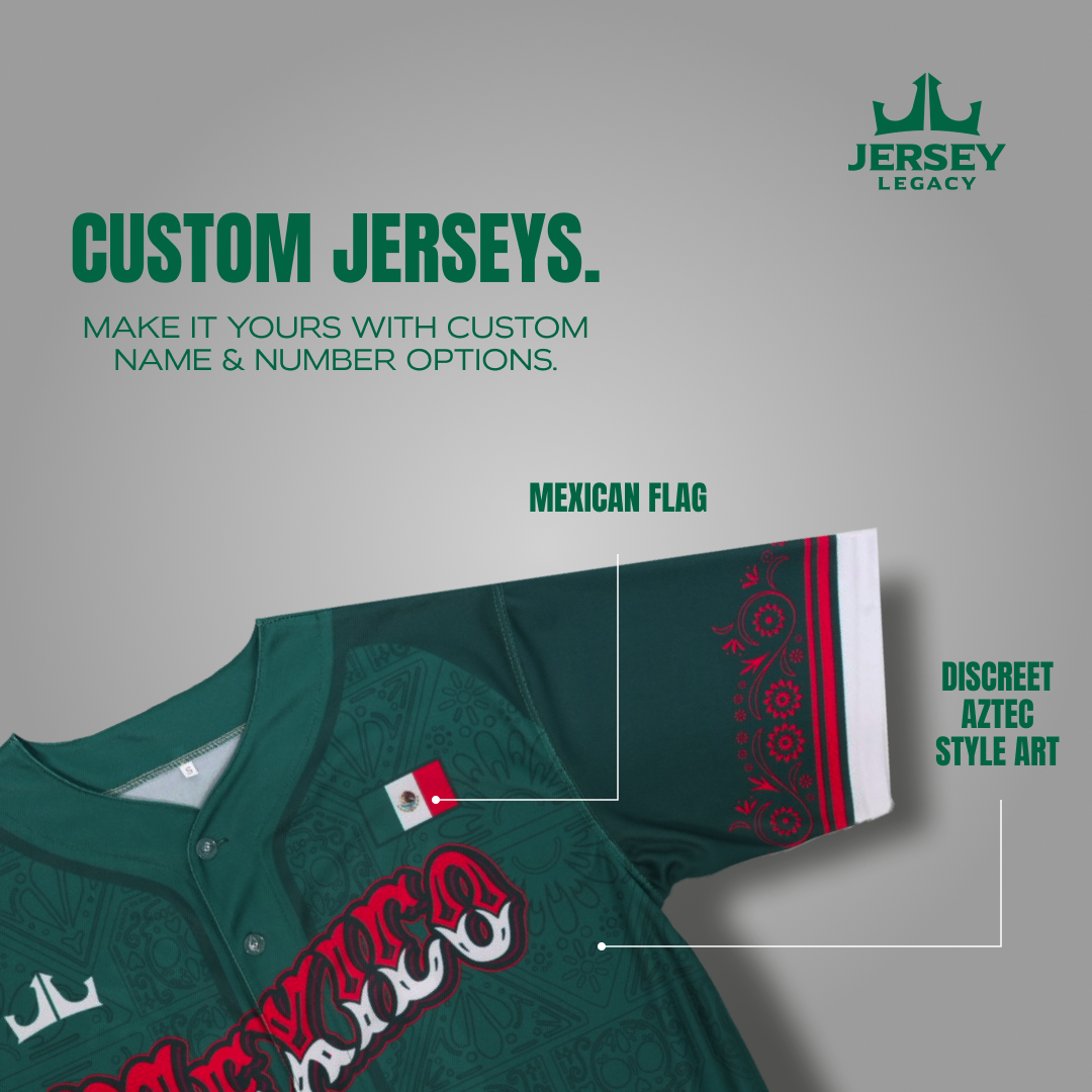 Mexico Custom Baseball Jersey