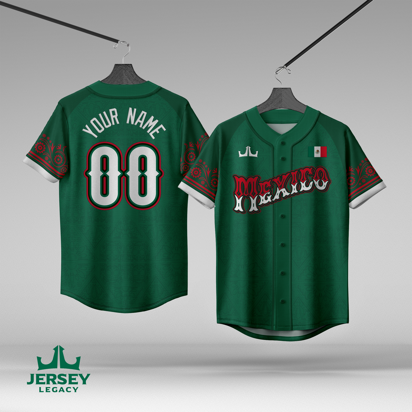 Mexico Custom Baseball Jersey