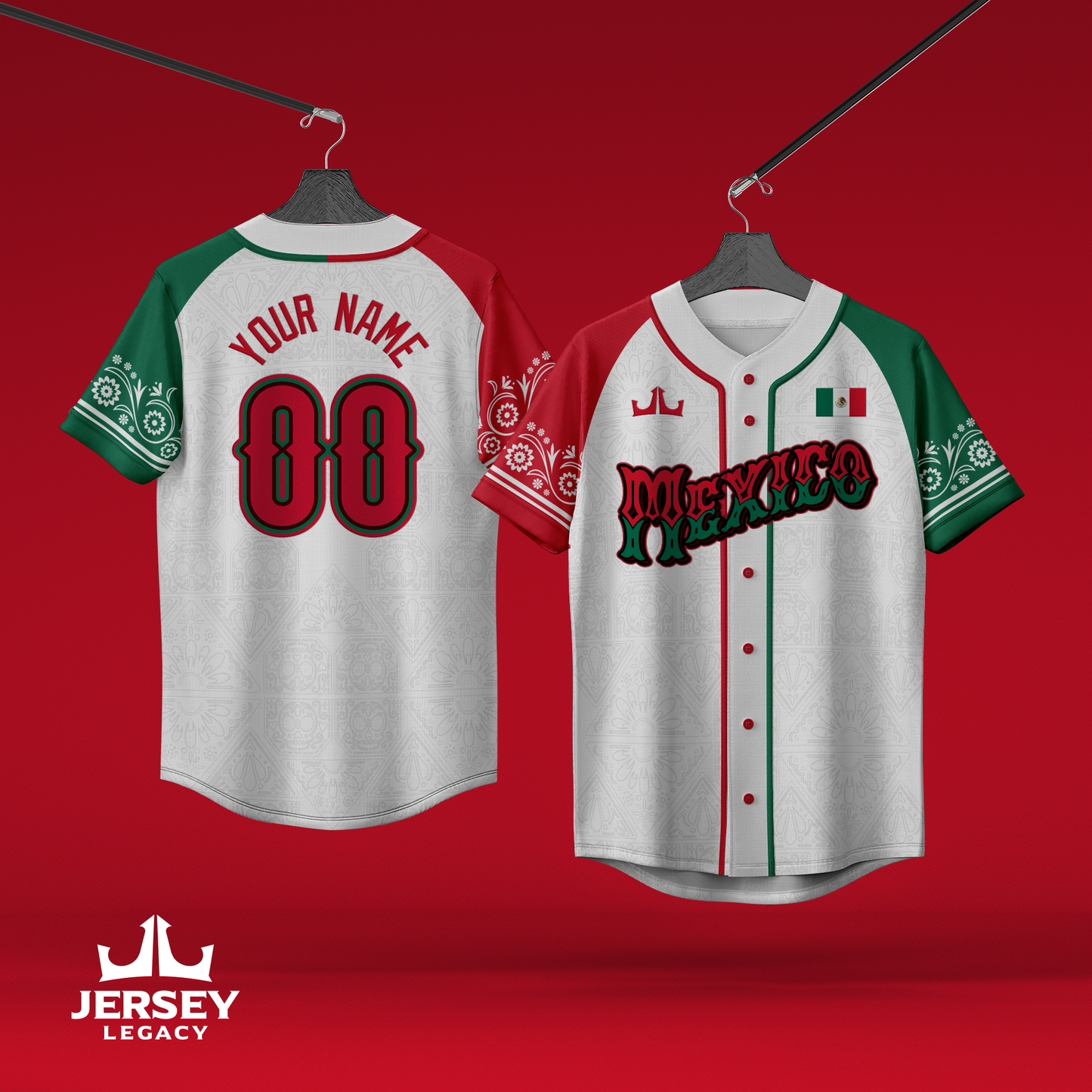 Mexico Custom Baseball Jersey