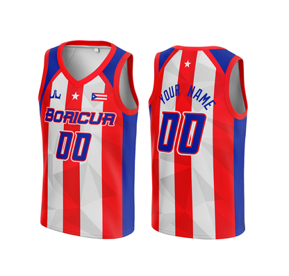 Puerto Rico Custom Basketball Jersey