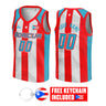 Puerto Rico Custom Basketball Jersey - 1895 Heritage Flag