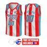 Puerto Rico Custom Basketball Jersey - 1895 Heritage Flag
