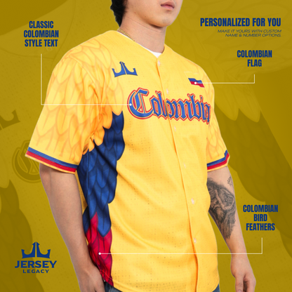 Colombia Custom Baseball Jersey