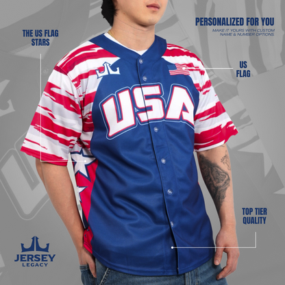 USA Custom Baseball Jersey