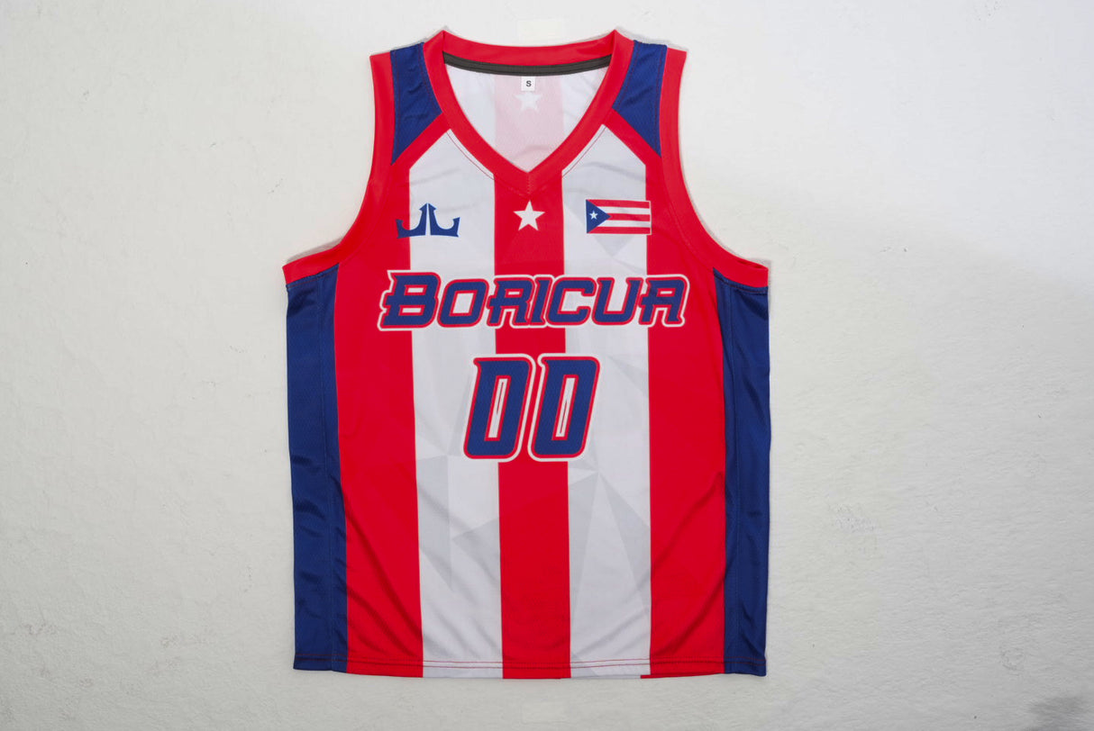 Puerto Rico 'Boricua' Custom Basketball Jersey