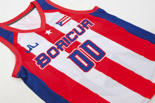 Puerto Rico Custom Basketball Jersey