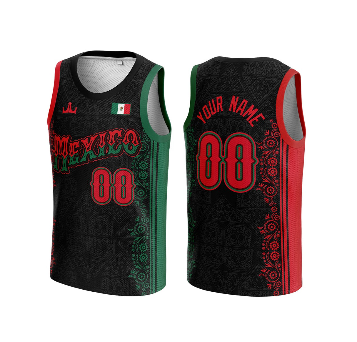 Mexico Custom Basketball Jersey