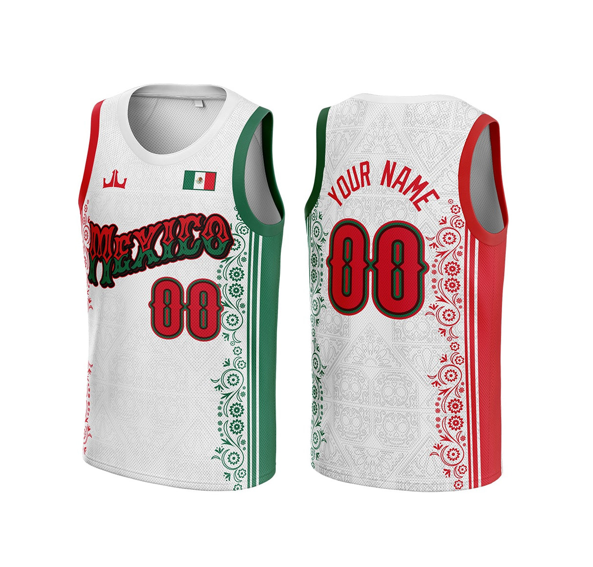 Mexico Custom Basketball Jersey